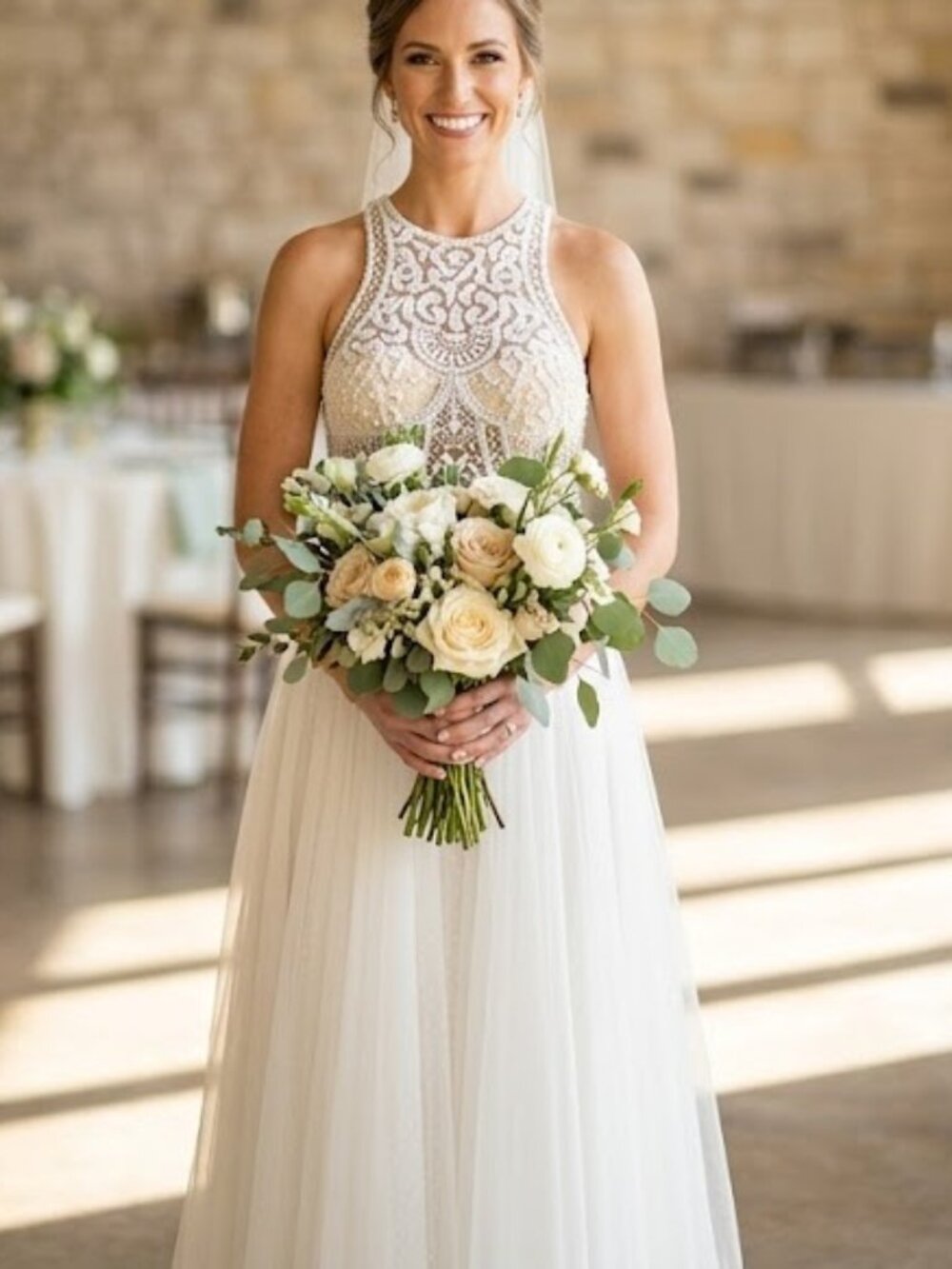 Precious Formals WHITE/IVORY 4 BRIDAL PROM FORMAL PAGEANT Dress P23002 $698